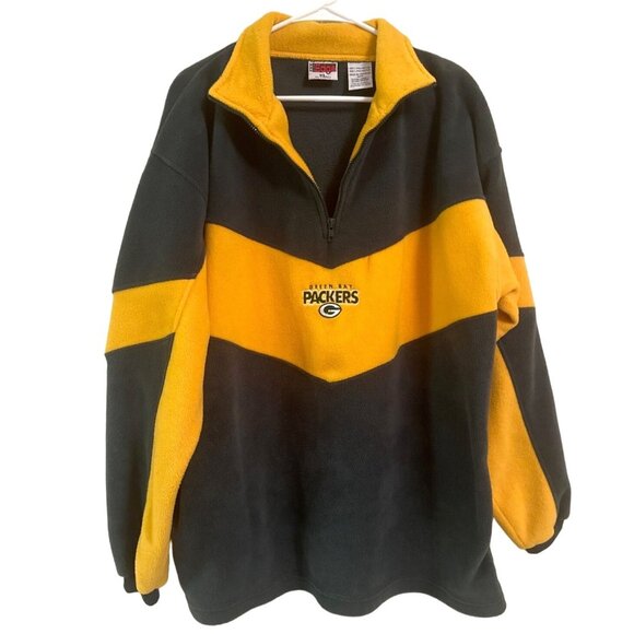 Vintage 1998 NFLP Green Bay Packers Quarter Zip Fleece Mens XL - Picture 1 of 8